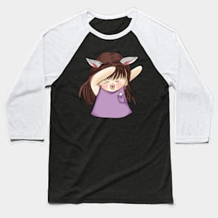 Savage Bunny Girl Cute _ Bunniesmee Baseball T-Shirt